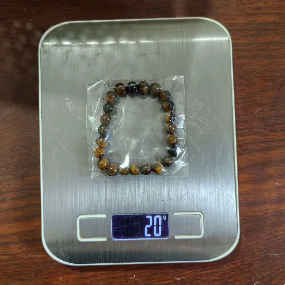 Obsidian Bracelet for Men and Women Couple Student Personalized Hand Jewelry Beads Tiger Eye Volcanic Stone Elasticity Bracelet